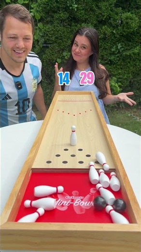 Mini bowling 🎳 #bowling #games