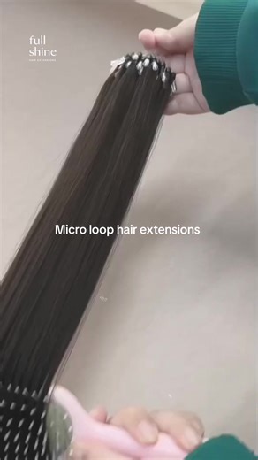 Micro loop hair extensions #fullshinehair #microloophairextesions #hairextensions #fyp #weekdeals
