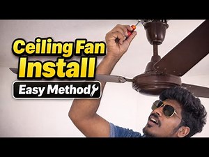 Ceiling Fan Fixing | Step by Step Easy Installation | Home Electrical Tips ‪@R2dinfotamil‬