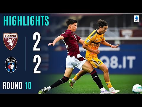 TORINO-PISA 2-2 | HIGHLIGHTS | Moreo’s first Serie A double is not enough for Pisa | SERIE A 2025/26