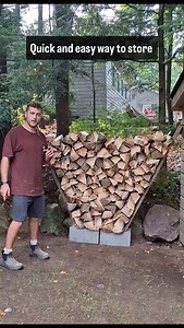 11M views · 6.2K reactions | Quick & easy way to store firewood....