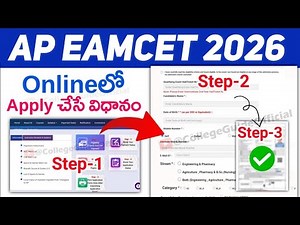 AP Eamcet Apply Online Telugu 2026 | AP EAPCET application Form | Mobile | how to apply Eamcet 2026