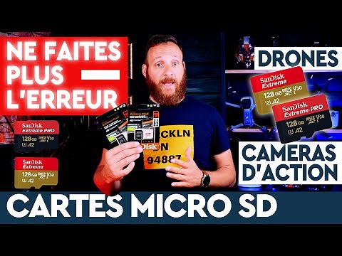 Carte micro SD pour DRONE et Action Cam : NE FAITES PLUS L'ERREUR !