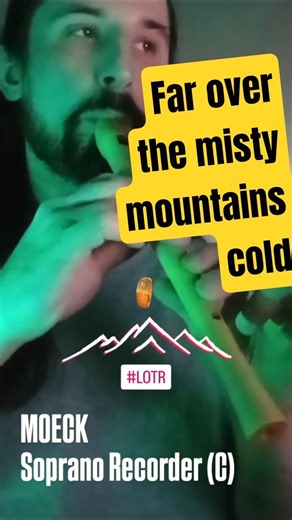 Far over the misty mountains cold (Soprano Recorder)