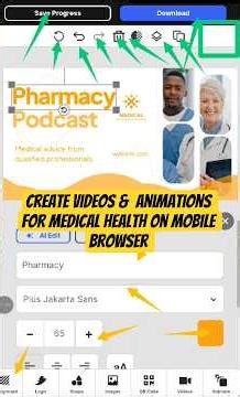 Create Medical Videos & Animations on Mobile Browser (No App, No PC) #creative #medicaldesign