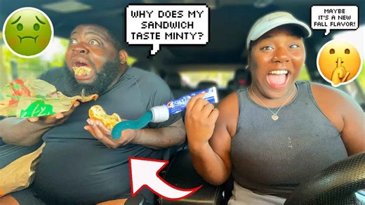 Putting toothpaste in my husband's sandwich prank