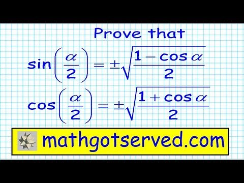 Derivation of the half angle identities