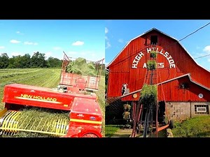 Baling and Unloading Hay Just Like The Good Old Days! (2023 Hay Season)