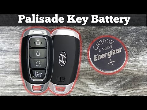 2020 - 2022 Hyundai Palisade - How To Change Remote Key Fob Battery - Remove & Replace Key Batteries