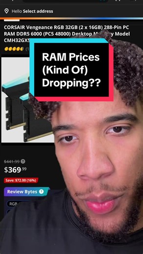 RAM prices are (kind of) dropping.. #carterpcs #tech #ai #ram #google | ram prices