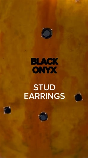 BLACK onyx stud earrings in sterling silver. Way more options at www.myheritagegems.com #jewelry #studearrings #sterlingsilver #onyx #black #october | My Heritage Gems | Facebook