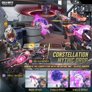 8.8K views · 368 reactions |  ONE WEAPON TO RULE THEM ALL  Immerse yourself in the thrilling gameplay of the EM2 - Eclipse Phaser from the Constellation Mythic Drop. Witness its power in action and get ready to dominate the battlefield! #TOGETHERWEFIGHT #CODMMUNITY #CODMTayo | Garena Call of Duty Mobile | Facebook