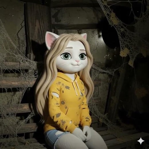 You found a secret inside an abandoned house... 🏚️🐱