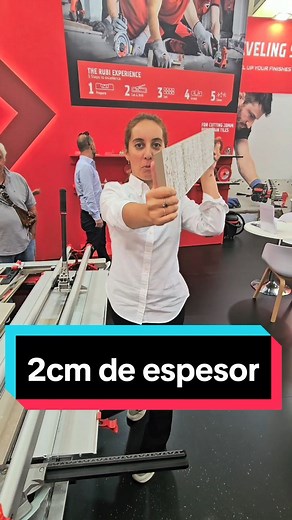Cortando porcelanico de 2cm de espesor