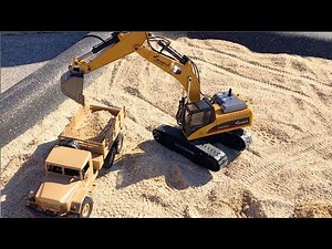 RC Construction Site - Excavator | Wheel Loader | Military Truck at Airdrift 2018