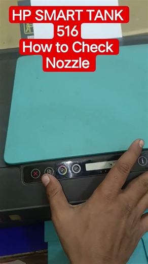 hp smart tank 516 printer how to check nozzle test page Print