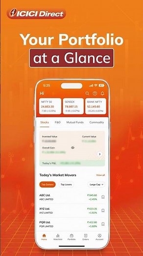 Your Portfolio, Now Just a Glance Away | ICICI Direct