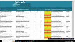 Risk Register Template | Risks Tracker Microsoft Excel Template | Risk Management | Health and Safety Templates | Risk Analysis | Risk Plan - Etsy