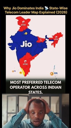 Jio vs Airtel vs Vi | Most Preferred Telecom Operator in Every Indian State | India Telecom 2026🇮🇳
