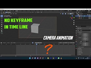 keyframe not listing problem in camera blender || camera keyframe problem solved