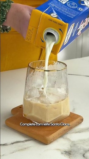 #Receita de Café Gelado com Flan de Caramelo Santa Clara