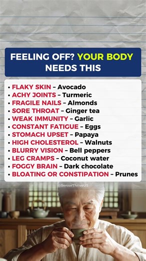 Over 60? Feeling Tired? Your Body Needs These Foods