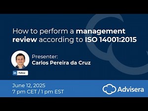 How to perform management review according to ISO 14001:2015 [live webinar]
