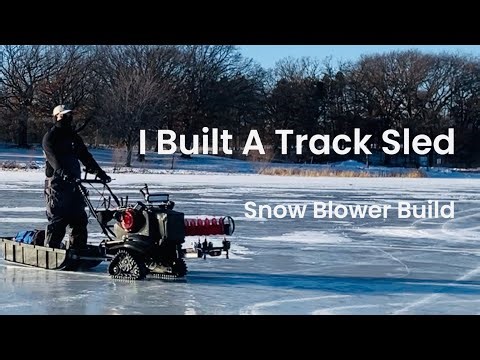 I Built A Track Sled With An Old Snow Blower - Step By Step - Wolverine Claws Track Sled - Concept