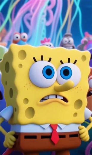 Neon Dance Party SpongeBob 💃🧽 | Funny Cartoon Video