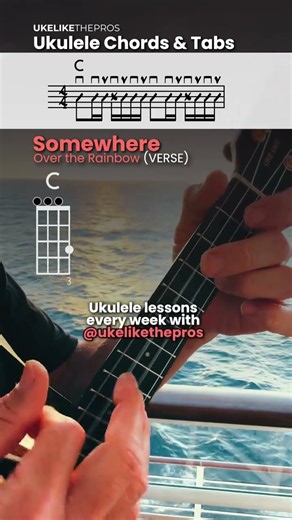 Somewhere Over The Rainbow Verse — Ukulele Chords & Strum