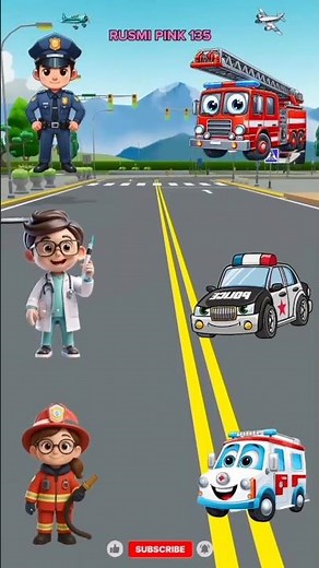 Sesuaikan mobil mereka‼️Mobil mana ya❓. #animasi #kartun #trending #mobilmobilan #fypシ