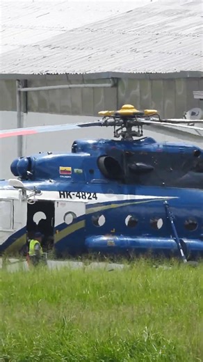 😱MI-8 en los hangares de Medellín 🚁 | El gigante impresiona en Olaya Herrera HK-4824