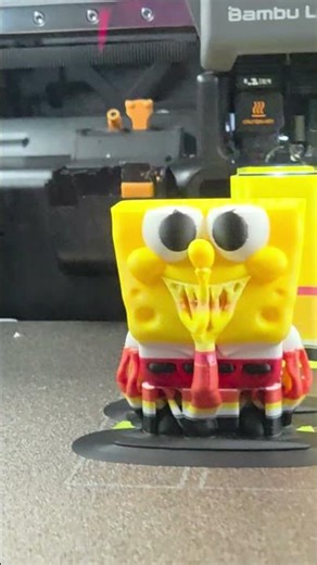 Spongebob Squarepants Model 3D Printing in Progress 💛✨️ #fyp #shorts #foryou