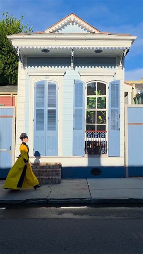 lunar rose | Taking my newly upgraded yellow, black, and grey Victorian walking suit out for a stroll in the New Orleans French Quarter. 🖤 Suit and hat... | Instagram