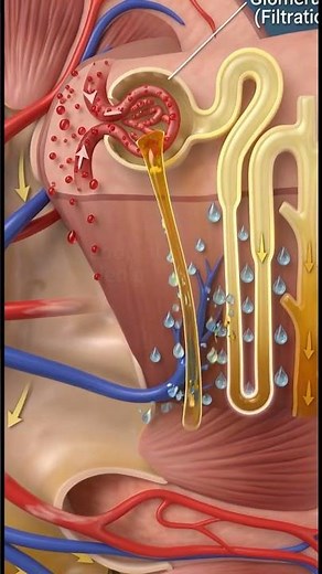 How Your Kidneys Filter Blood (Quick 3D Explainer)