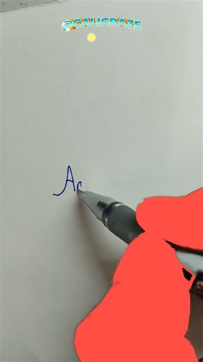 writing 'Aarav' in Perfect Cursive (Satisfying) writing ✍️ #shots #youtubeshort #shorts