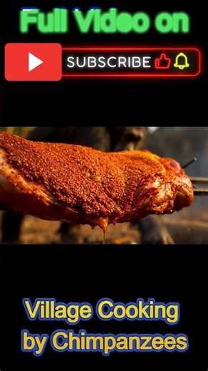 Epic Desert BBQ! Chimpanzees Roast Full Goat Over Fire