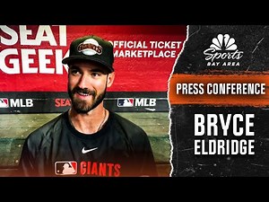 Giants top prospect Bryce Eldridge details the moment he got MLB call-up | NBC Sports Bay Area