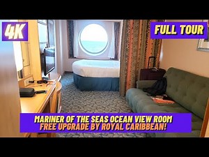 [4k] Mariner of the Seas Oceanview Room Full Tour (free upgrade)
