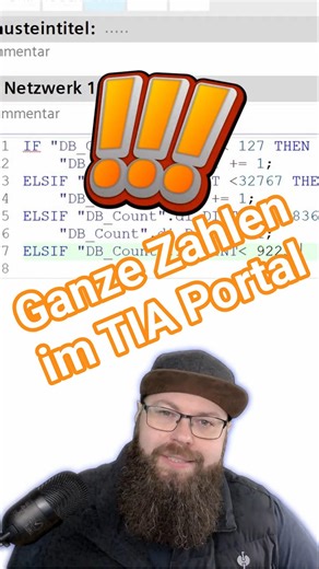 Mit diesem Datentyp zählst du im TIA Portal richtig