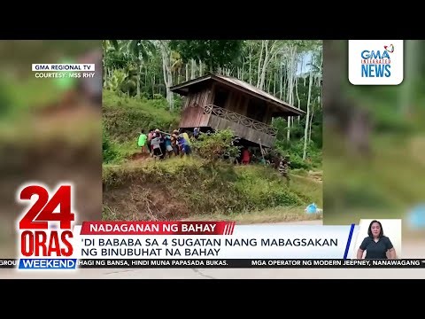 'Di bababa sa 4 sugatan nang mabagsakan ng binubuhat na bahay sa Zamboanga del Sur | 24 Oras Weekend