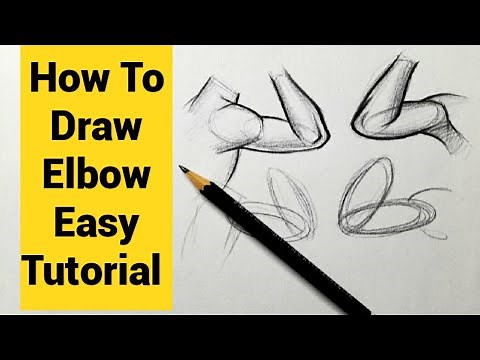How to draw an Elbow easy for beginners | Drawing Forearms step by step tutorial | Arm drawing