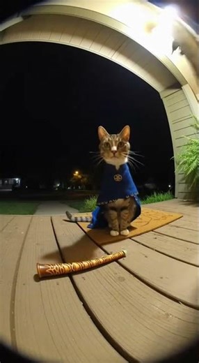POV: 3AM and a sorcerer cat shows up with a wand on your porch 🐱🪄