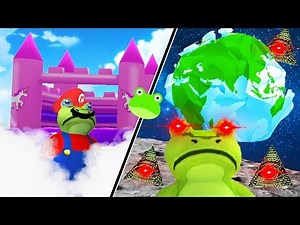 EL MISTERIO DEL CASTILLO EN EL CIELO Y LA TIERRA FALSA ILLUMINATI | AMAZING FROG