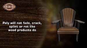 Procelle Poly Adirondack Chair Maple Green - Amish Made Poly Wood Composite Adirondack Chairs - Perfect Fire Pit Chairs, Patio, Lawn & Garden Outdoor Furniture - All Weather & Maintenance Free