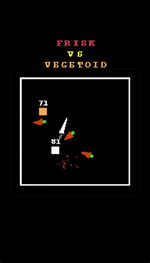 Can Frisk beat a VEGETABLE? (Vegetoid) #shorts #underrate