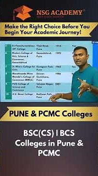 📍 2025 List of Top BSc CS & BCS Colleges in Pune & PCMC | Trusted Choices After 12th Science