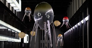 anicka yi transforms tate modern into a fragrant ecosystem of floating machines