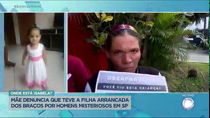 432K views · 10K reactions | Isabela, de um ano e 11 meses, foi arrancada dos braços da mãe por homens misteriosos em um semáforo na zona sul de São Paulo. A menina teria sido colocada dentro de um carro com os bandidos, que fugiram. Imagens de câmeras de segurança mostram o desespero da mãe após a criança ser raptada #NotíciasBGT | Balanço Geral | Facebook