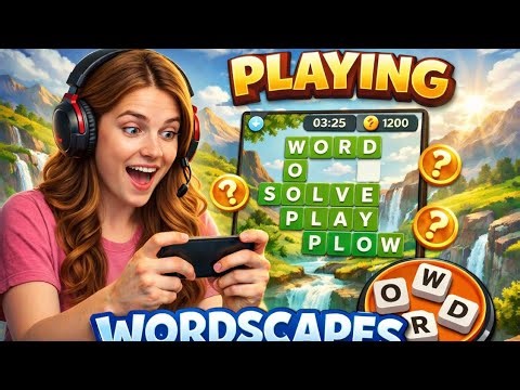 Me playing word scapes